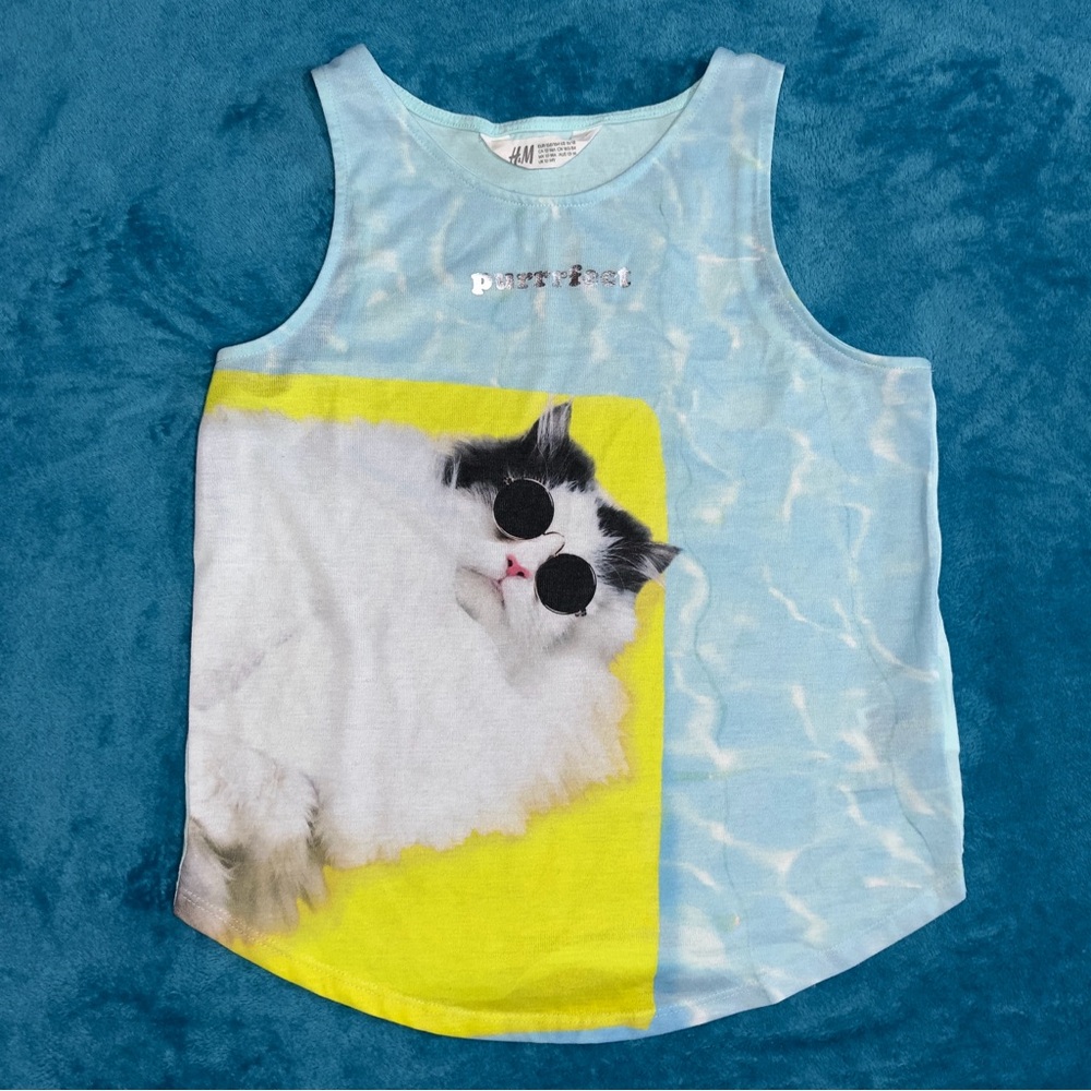 H&M Girl “Cool Cat” purrrfect tank